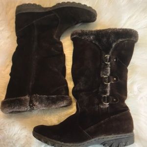 Kombu brown suede leather Sophie boots